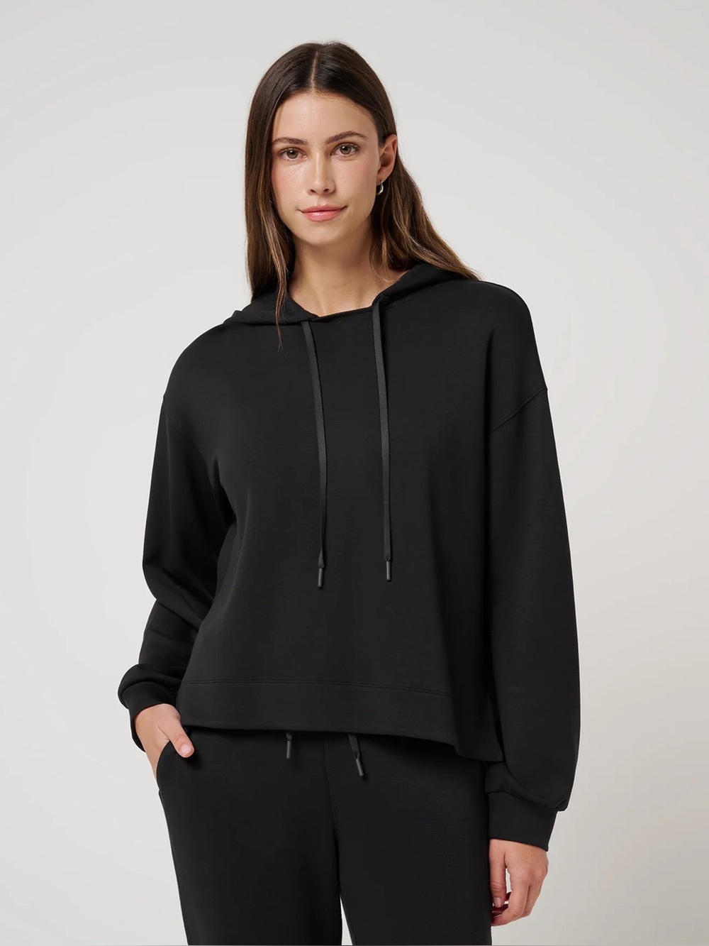 NWT TravisMathew Skyloft Soft Hoodie Women's Black pullover hood travis mathew